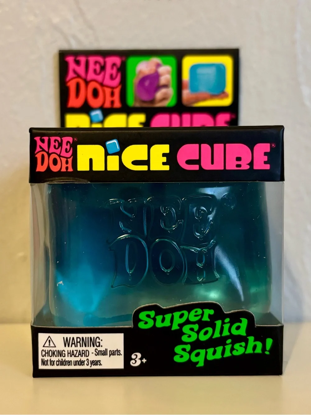 NeeDoh Nice Cube Super Solid Squish - Blue